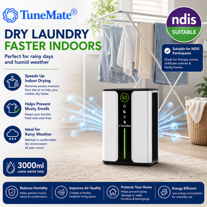 TuneMate® Air Pro 3000mL Dehumidifier & Air Purifier