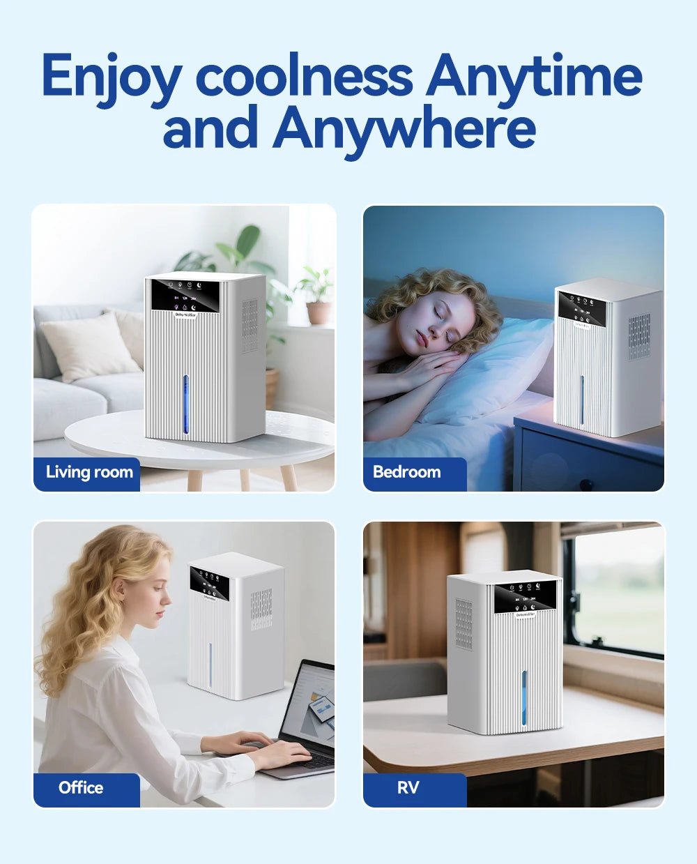 TuneMate DryAir Compact Basement Dehumidifier