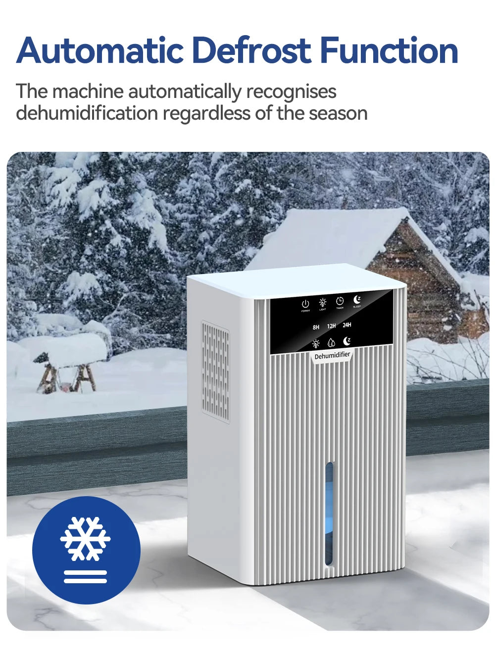 TuneMate DryAir Compact Basement Dehumidifier