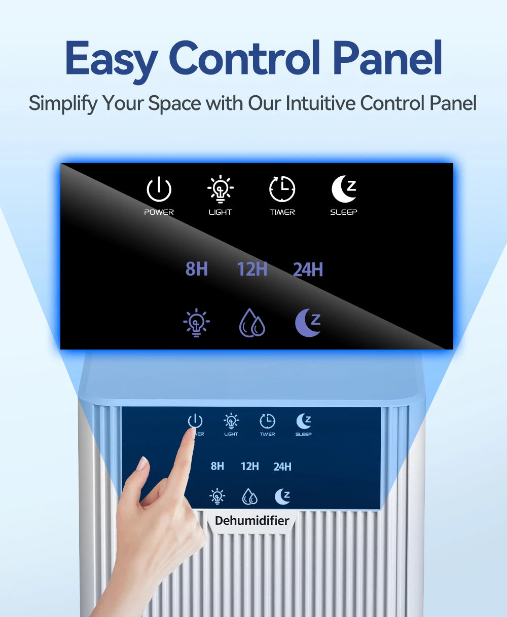 TuneMate DryAir Compact Basement Dehumidifier